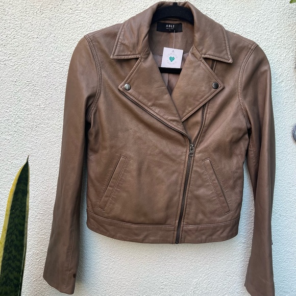 ABLE Maha Leather Jacket - Picture 1 of 17